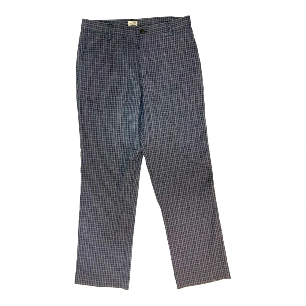 🏌️‍♂️Adidas ClimaCool Golf Pants ⛳️🏁 Size 33x34 🩶 Plaid Athletic Fit 💨 Stretch
